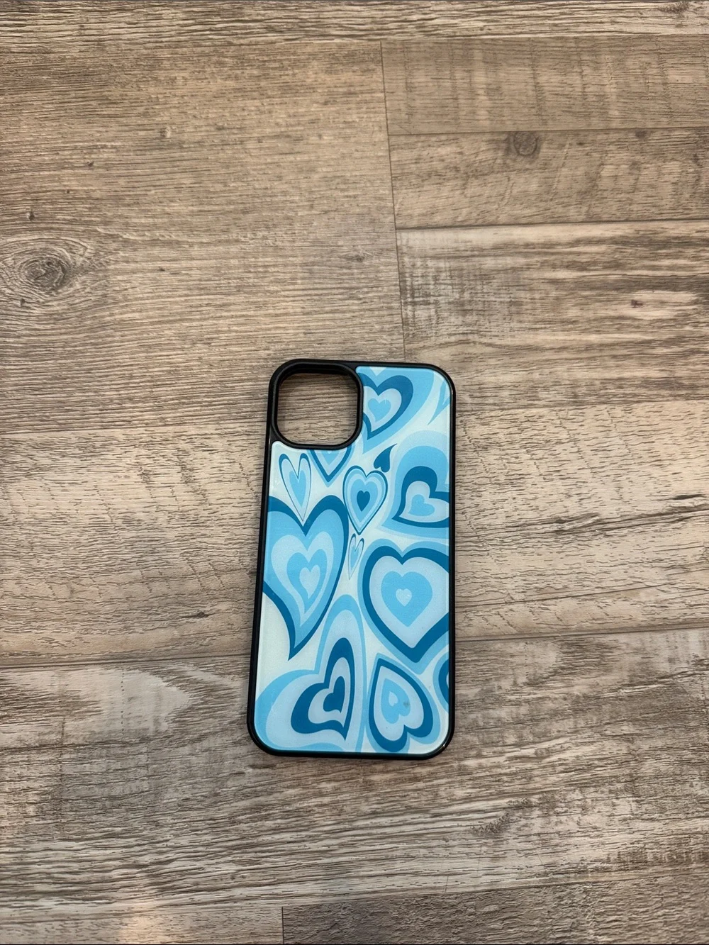 Amazon Blue Heart Pattern Phone Case